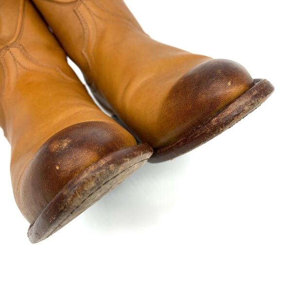 TECOVAS The Penny Leather Ankle Boot Caramel Tan 8.5 B - Picture 6 of 16